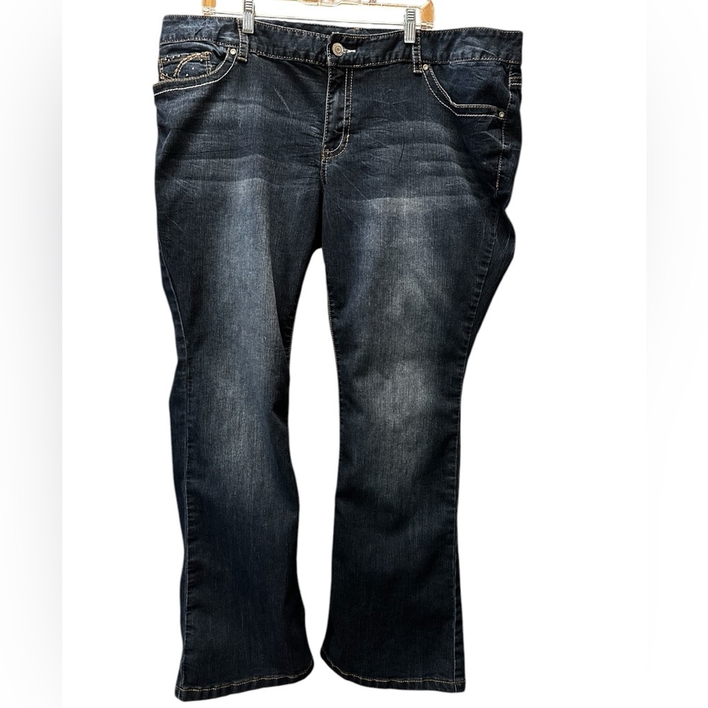 Rhythm in Blues Boot Cut Embellished Jean‎ plus Size 22 R